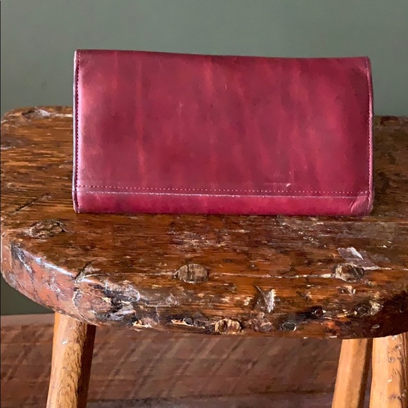 Rolfs burgundy leather wallet vintage - Picture 2 of 5